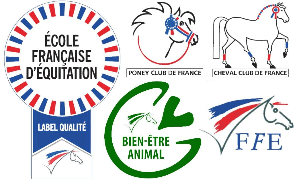 Labels École Française d'Équitation, Poney Club de France, Cheval Club de France, Bien-être animal, FFE